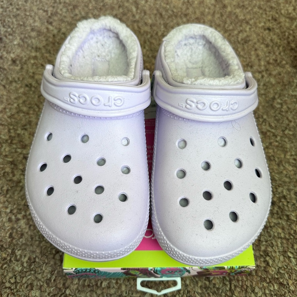 Crocs Classic Clog With fur inside - Lavender